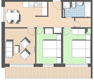 3.5-zimmerwohnung 73m2